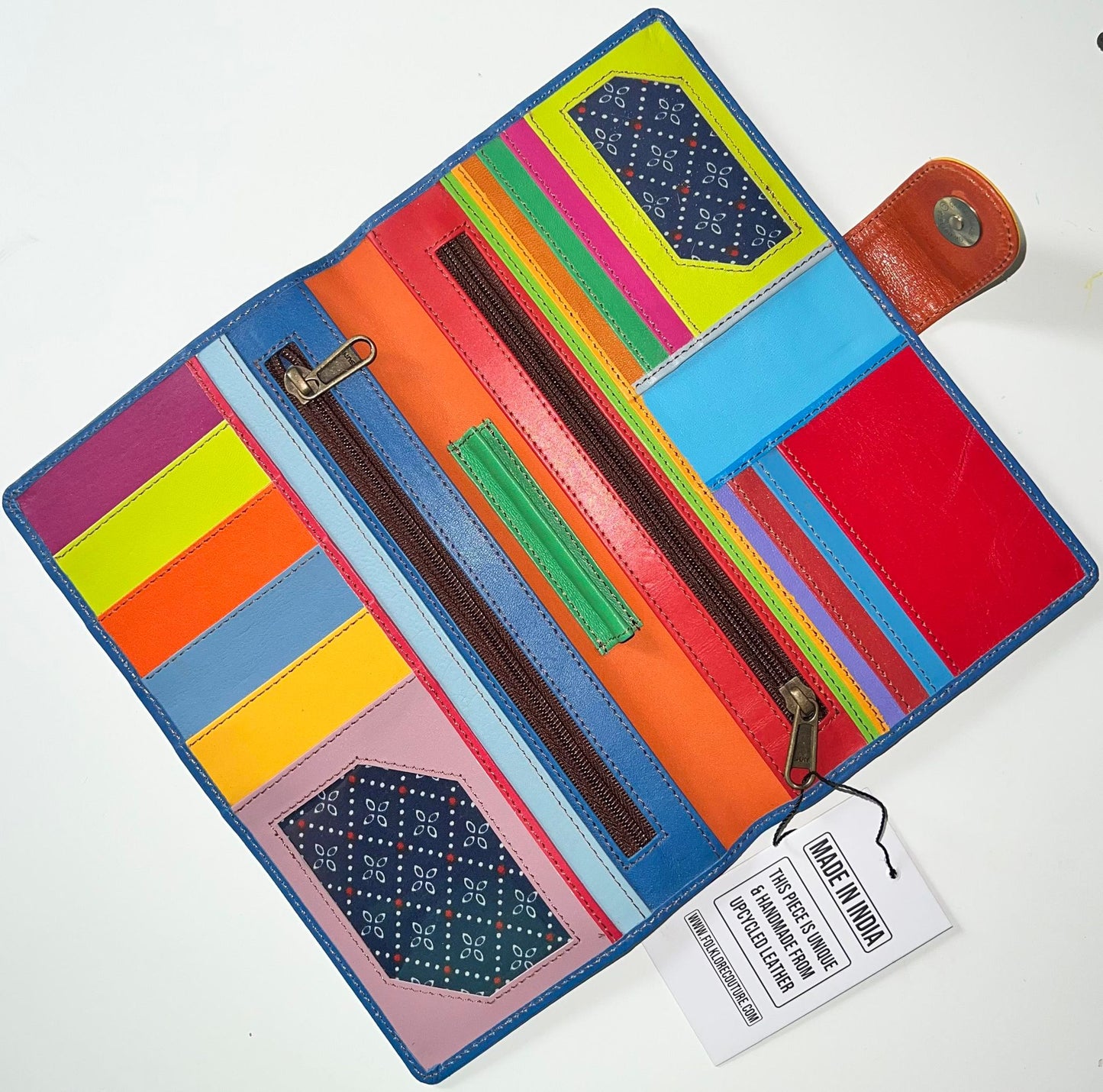 Nash Leather and Hair on Hide Wallet - Multi Color