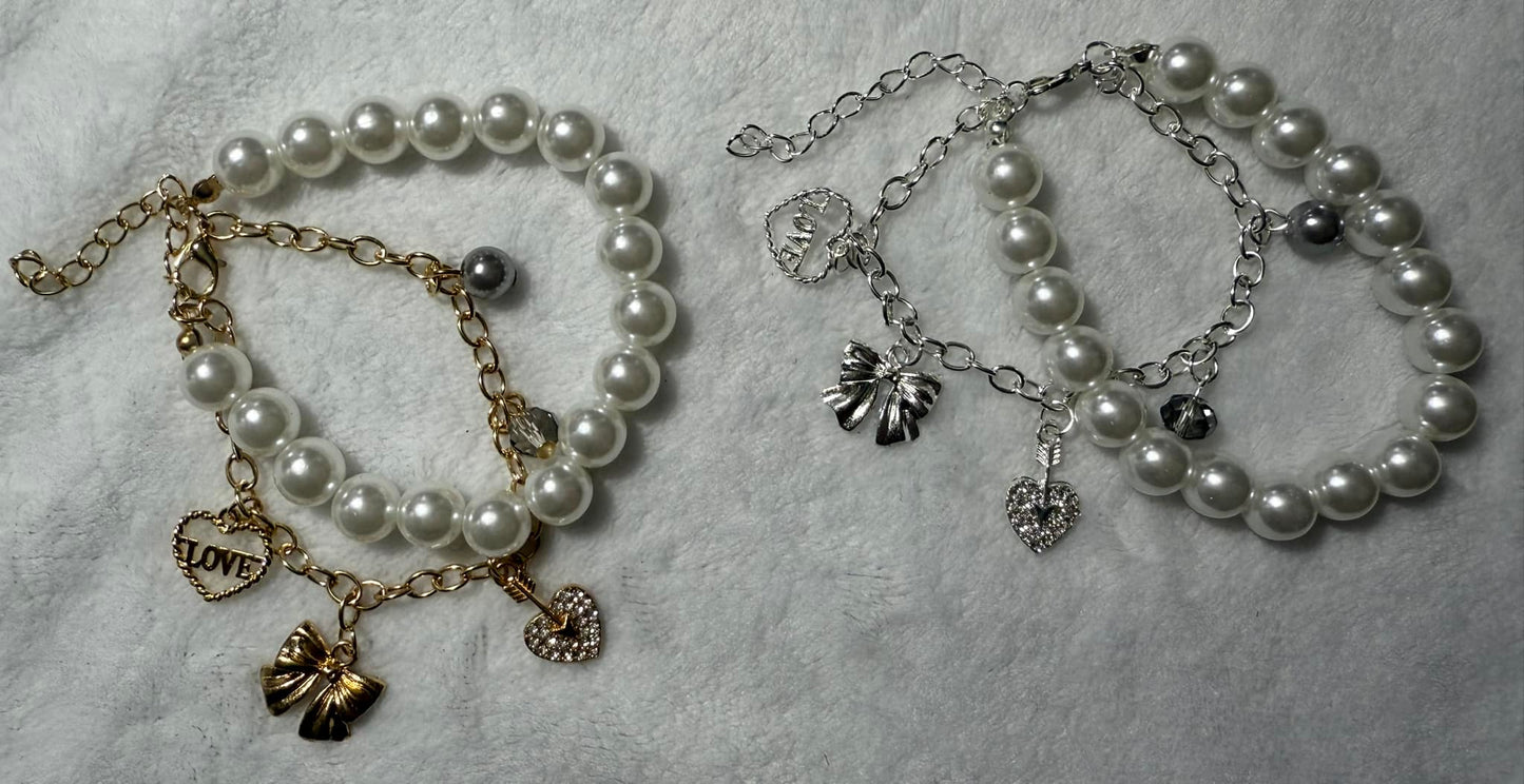 Pearl & Bow Bracelet