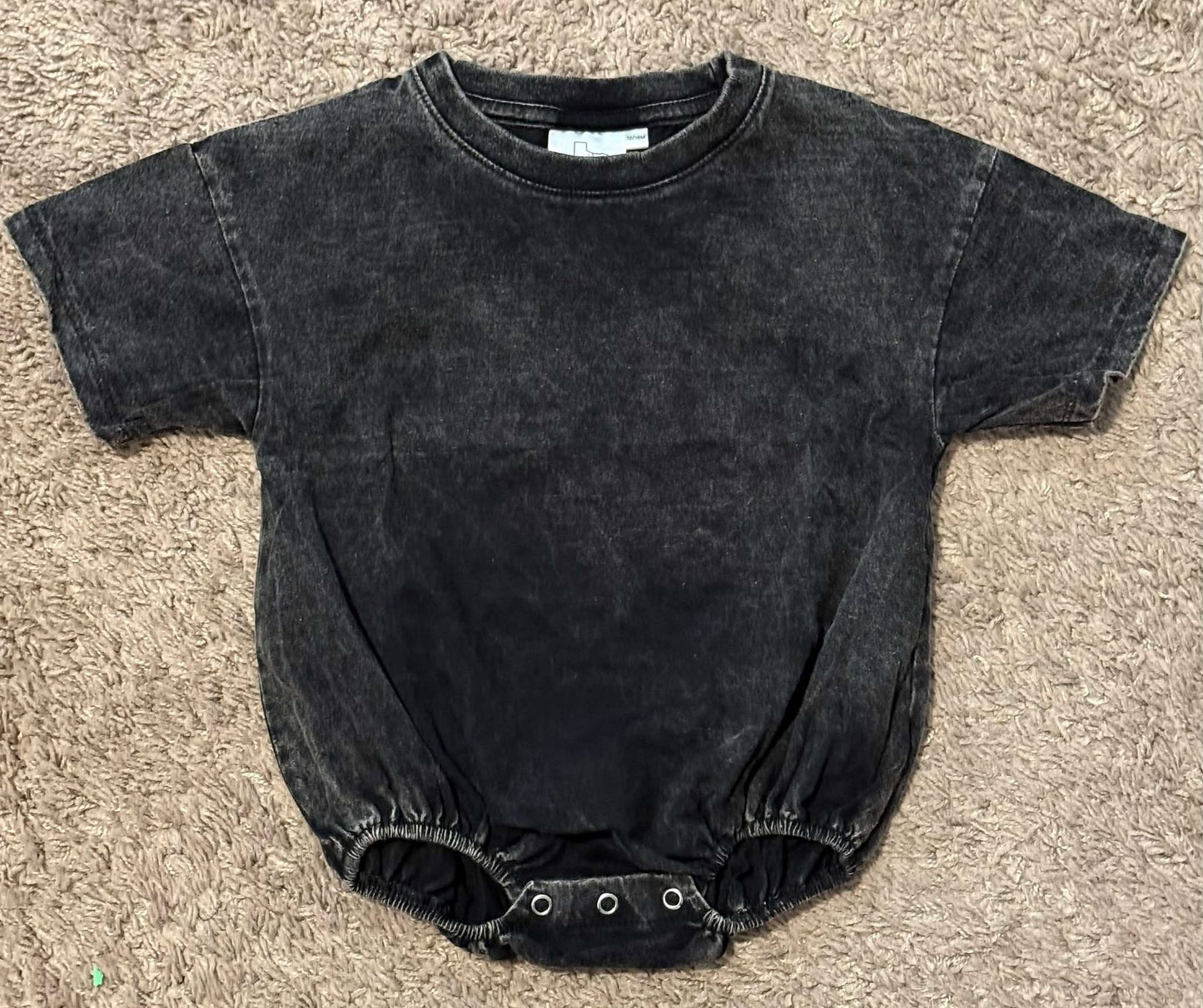 Acid Wash Baggy Romper