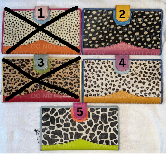 Nash Leather and Hair on Hide Wallet - Multi Color