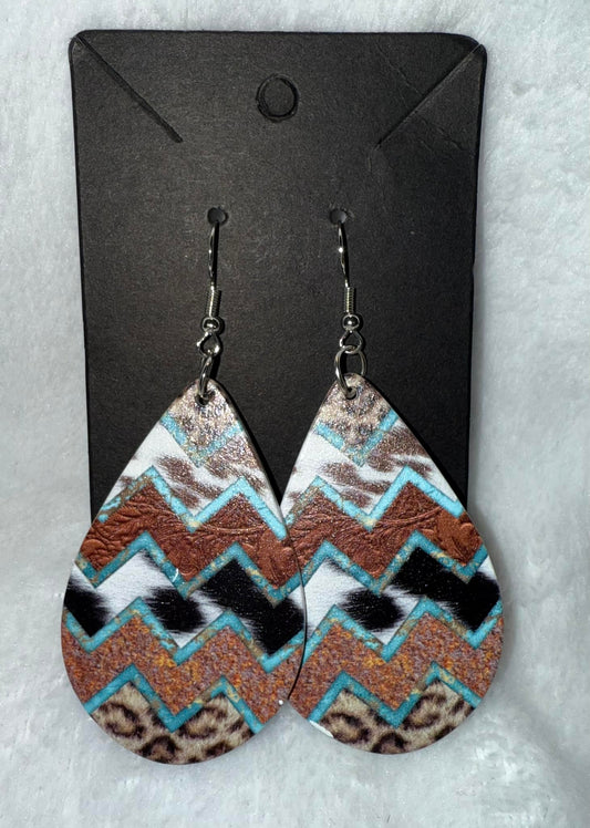 Teardrop Western Earrings