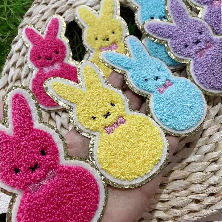 Peeps Easter Bunny Chenille Patch