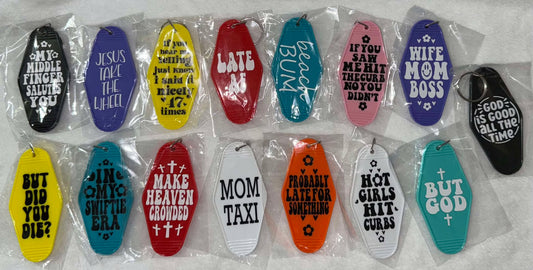 Retro Motel Keychain